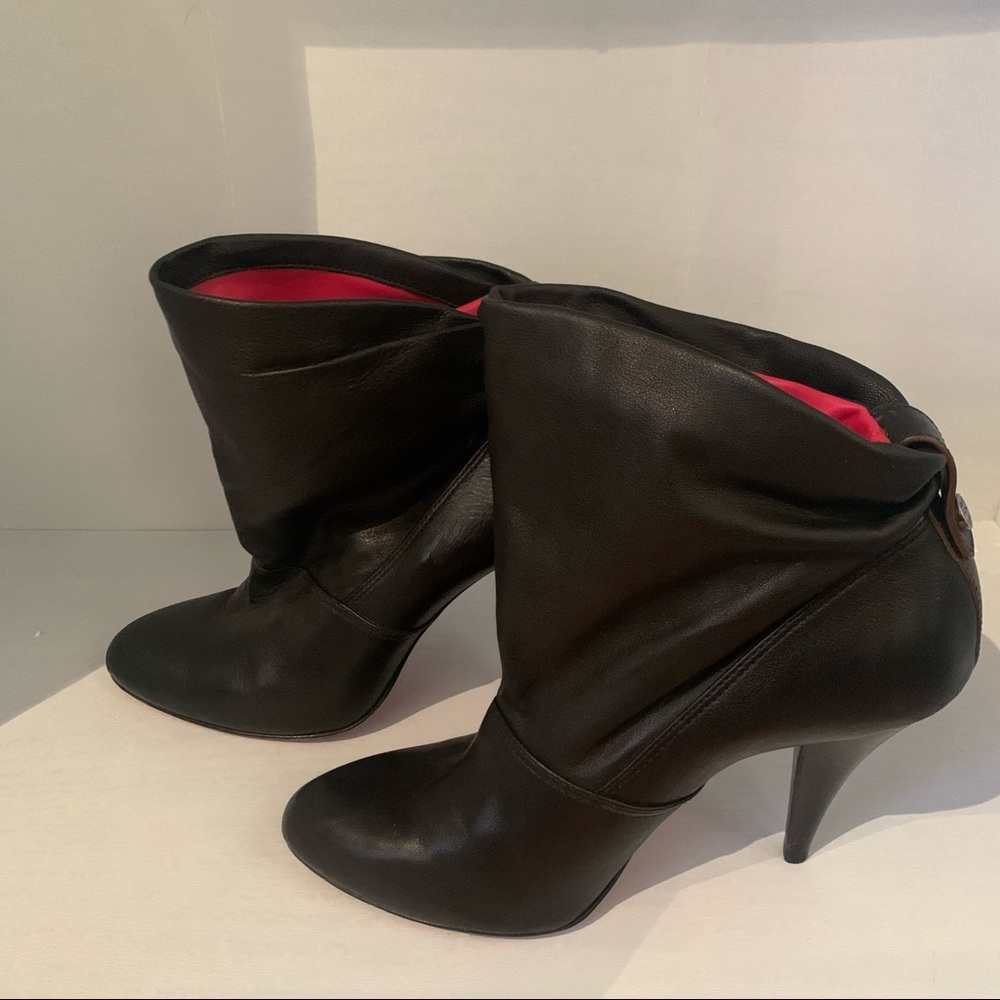 BCBG MAXAZARIA leather booties